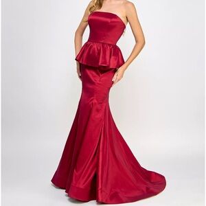 Ruby Red Gown Dress